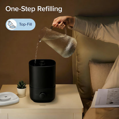 Top-Fill Quiet Humidifier with 28-Inch High Mist
