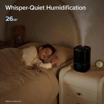 Top-Fill Quiet Humidifier with 28-Inch High Mist