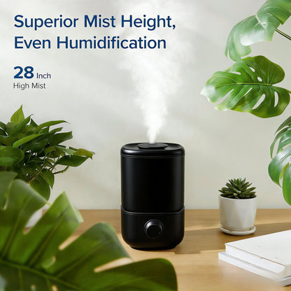 Top-Fill Quiet Humidifier with 28-Inch High Mist