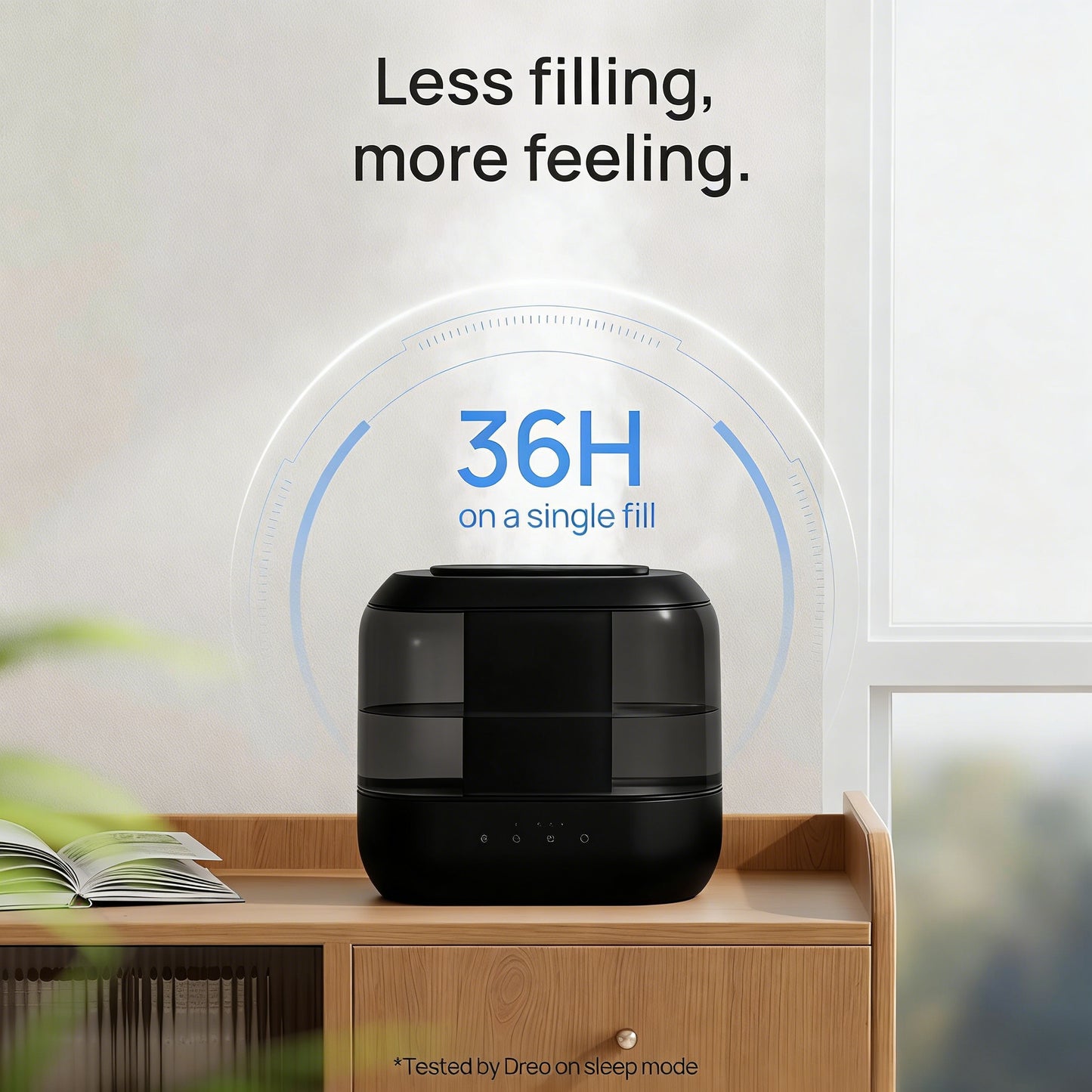 High-Performance Ultrasonic Humidifier with Easy Top-Fill Design